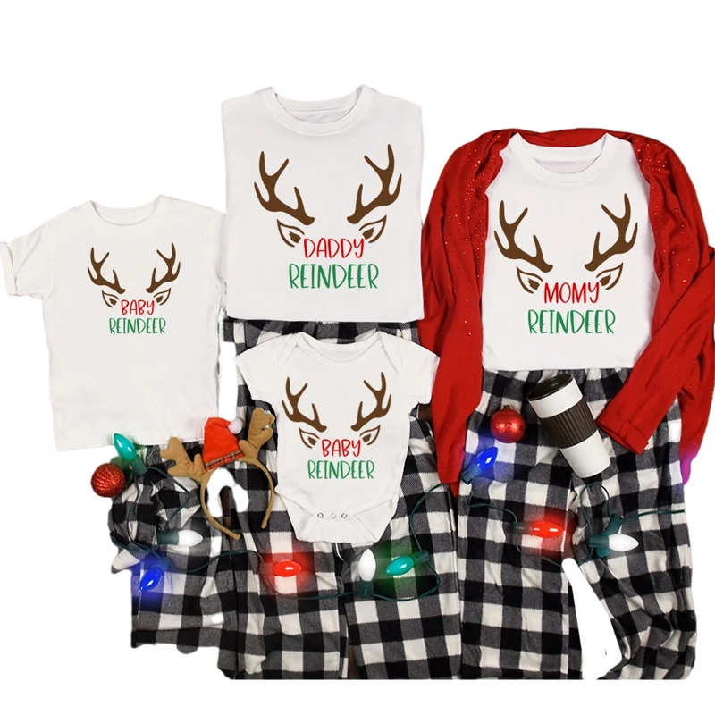 2021 Santa Claus Merry Christmas Family Matching T-shirt Mommy Daddy Daughter Son T-shirt Clothes Christmas Deer Print Clothes
2021 Santa Claus Merry Christmas Family Matching T-shirt Mommy Daddy Daughter Son T-shirt Clothes Christmas Deer Print Clothes