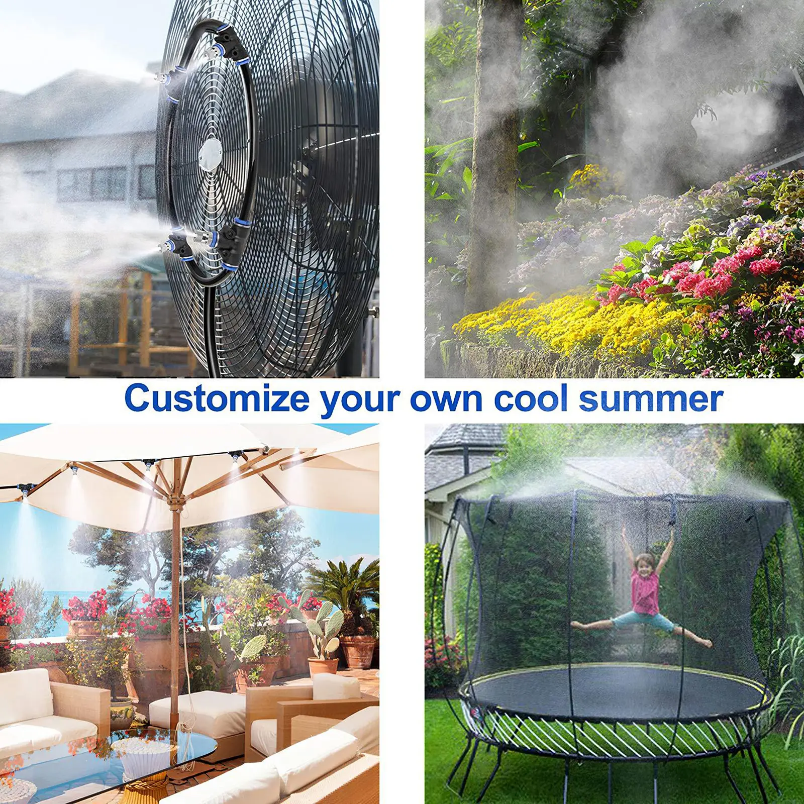 Water Spray Kit Wet Fog Garden Nebulizer Outdoor Misting System Water Mist For Greenhouse Humidification Patio Cooling
Water Spray Kit Wet Fog Garden Nebulizer Outdoor Misting System Water Mist For Greenhouse Humidification Patio Cooling