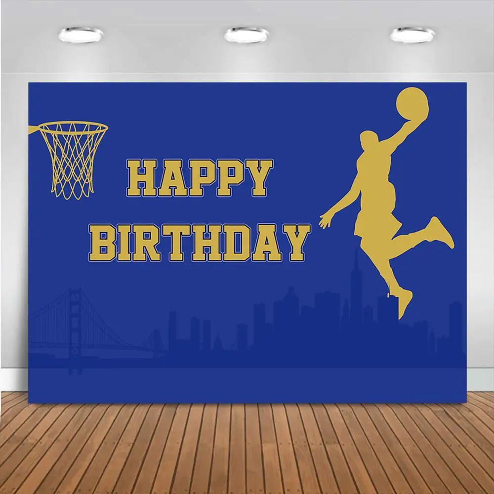 Basketball Birthday Backdrop Blue Gold Backdrop Sportsman Sport Photography Background Boy 'S Birthday Party Decor Banner
Basketball Birthday Backdrop Blue Gold Backdrop Sportsman Sport Photography Background Boy 'S Birthday Party Decor Banner