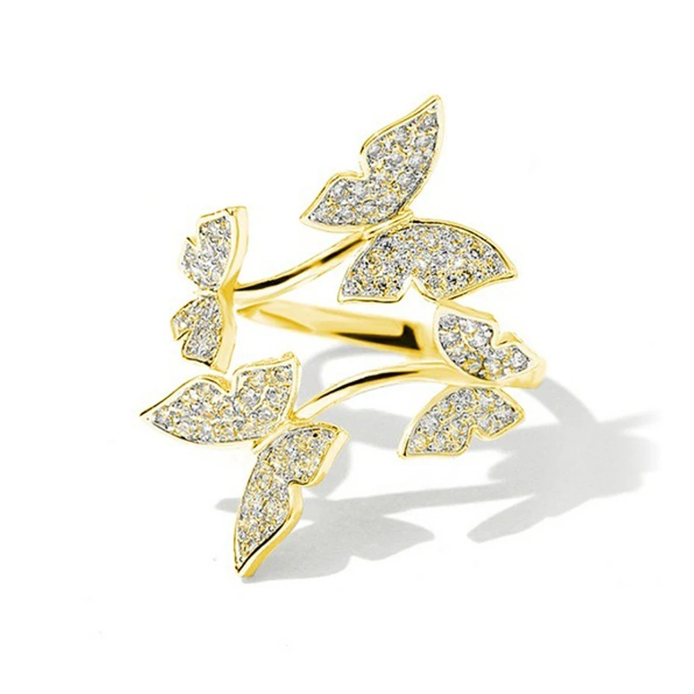 Romantic Finger Ring For Women With Luxury 3 Colors Butterfly Shaped Gift Twist Knucle Rings Adjustable Jewelry Gifts Party
Romantic Finger Ring For Women With Luxury 3 Colors Butterfly Shaped Gift Twist Knucle Rings Adjustable Jewelry Gifts Party