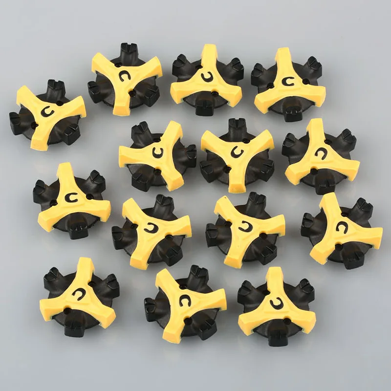 Replacement Shoe Cleats Golf For Foot Joy Black + Yellow 2.8*2.8cm 14pcs Champ Tri-Lok Universal Good
Replacement Shoe Cleats Golf For Foot Joy Black + Yellow 2.8*2.8cm 14pcs Champ Tri-Lok Universal Good