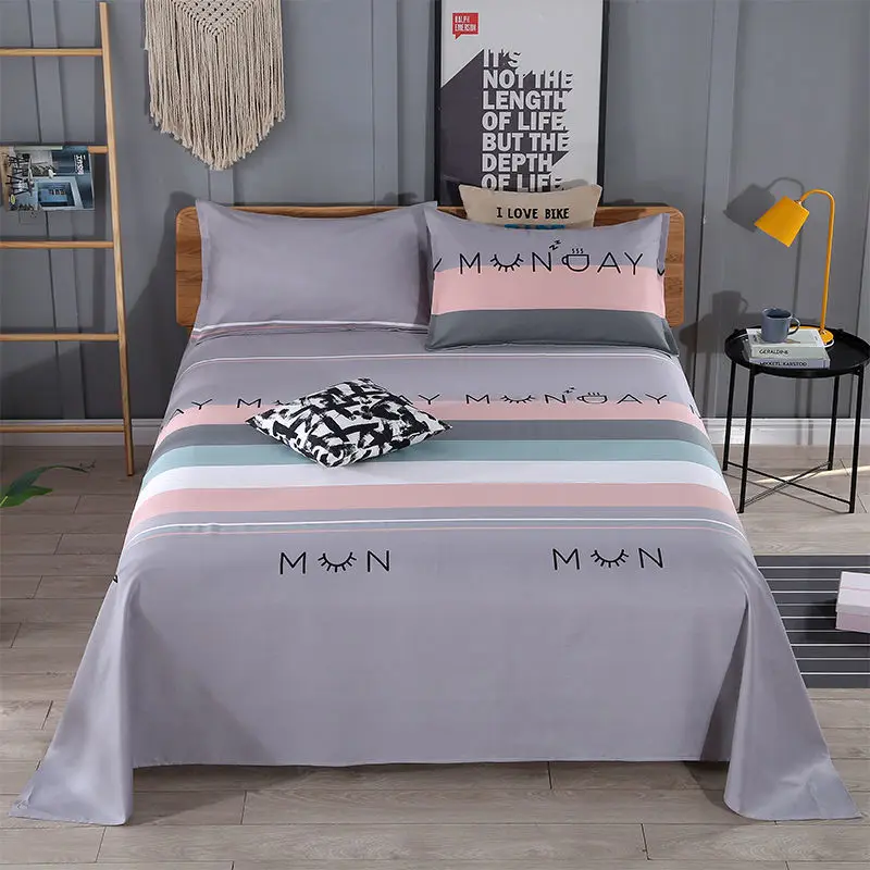 (Bed sheet + pillowcase) pure cotton bed sheet single-piece three-piece set thickened encryption single double refreshing and sk
(Bed sheet + pillowcase) pure cotton bed sheet single-piece three-piece set thickened encryption single double refreshing and sk