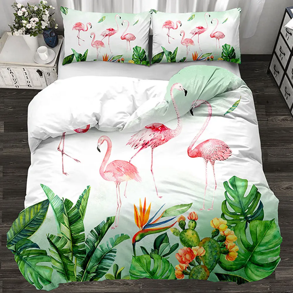Bedding Set luxury Flamingo red 3/4pcs Family Set Sheet Duvet Cover Pillowcase Boys Room flat sheet Green Bedclothes 3pcs
Bedding Set luxury Flamingo red 3/4pcs Family Set Sheet Duvet Cover Pillowcase Boys Room flat sheet Green Bedclothes 3pcs