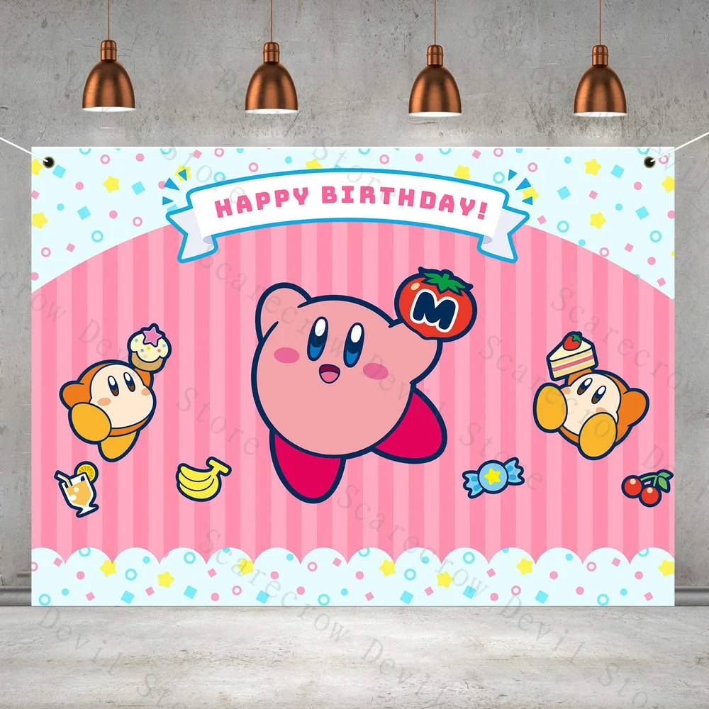 Kirby Game Theme Birthday Party Backdrop Anime Cartoon Figure Background Backdrop Photography Wall Hanging Supplies Decoration
Kirby Game Theme Birthday Party Backdrop Anime Cartoon Figure Background Backdrop Photography Wall Hanging Supplies Decoration