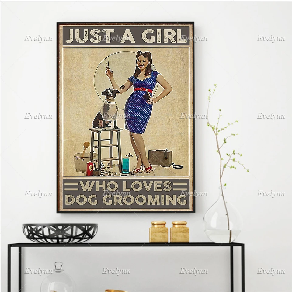 Just A Girl Who Love Dog Grooming Retro Poster, Dog Lover Gifts, Home Decor Canvas Wall Art Prints Living Room Decoration Gift
Just A Girl Who Love Dog Grooming Retro Poster, Dog Lover Gifts, Home Decor Canvas Wall Art Prints Living Room Decoration Gift