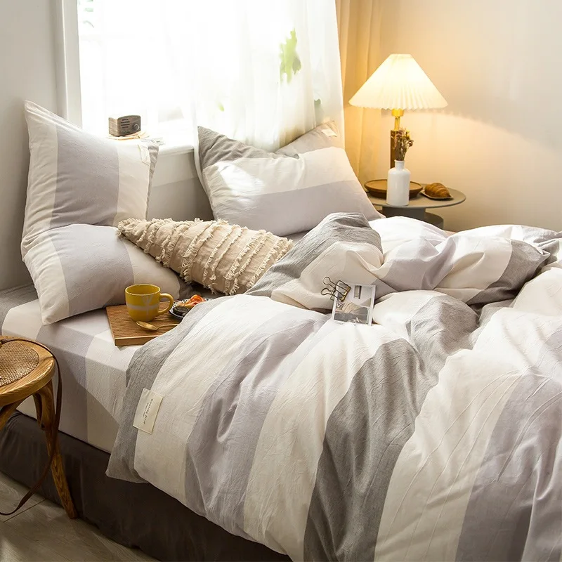 Nordic Bedding Sets 100% Pure Cotton Soft Comforter Pattern Duvet Cover Pillow Bedding Cover Double King Size 4 PCS Bed Set
Nordic Bedding Sets 100% Pure Cotton Soft Comforter Pattern Duvet Cover Pillow Bedding Cover Double King Size 4 PCS Bed Set