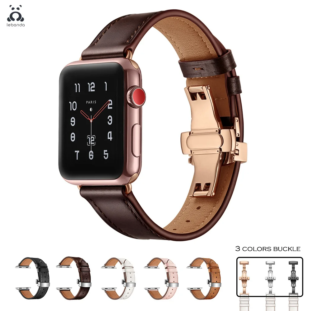 Lebanda band for apple watch band series 7 6 SE 5 4 3 2butterfly buckle strap suitable for iwatch belt Single Tour Swift leather
Lebanda band for apple watch band series 7 6 SE 5 4 3 2butterfly buckle strap suitable for iwatch belt Single Tour Swift leather