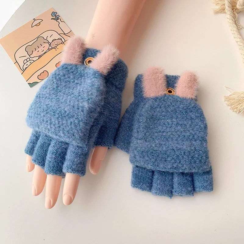 2021 New Knitted Flip Fingerless Exposed Finger Thick Gloves Winter Warm Wool Without Fingers Flexible Mittens Glove Men Women
2021 New Knitted Flip Fingerless Exposed Finger Thick Gloves Winter Warm Wool Without Fingers Flexible Mittens Glove Men Women