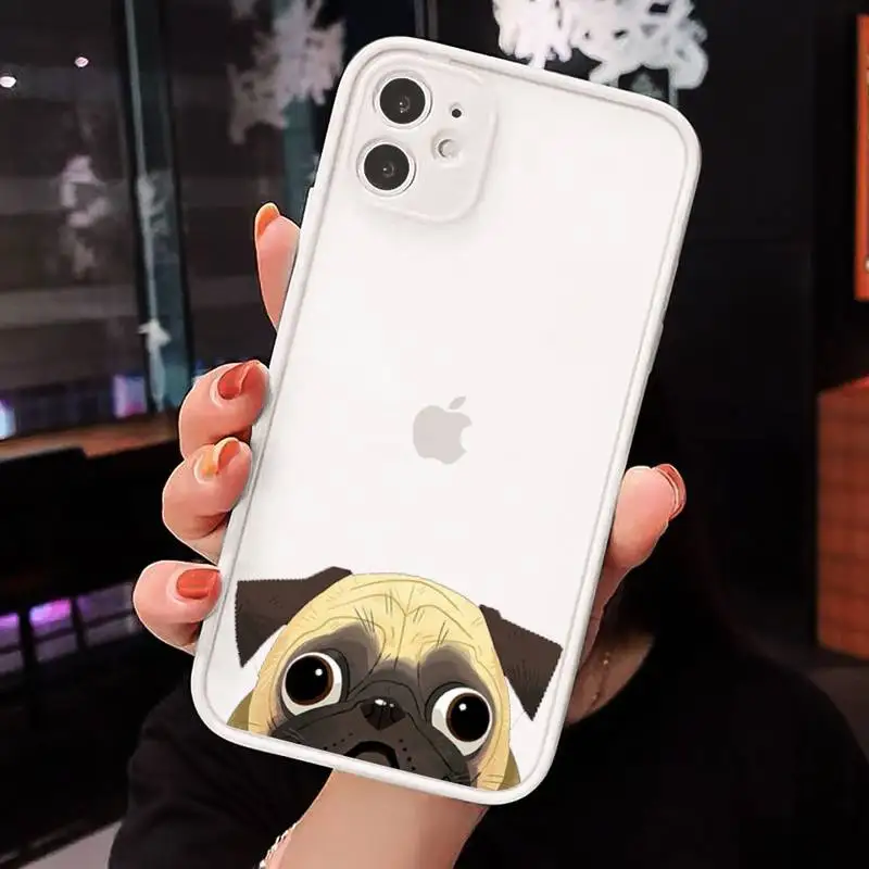 Cute Pug Dog French Bulldog Phone Cases matte transparent For iphone 7 8 11 12 plus mini x xs xr pro max cover
Cute Pug Dog French Bulldog Phone Cases matte transparent For iphone 7 8 11 12 plus mini x xs xr pro max cover