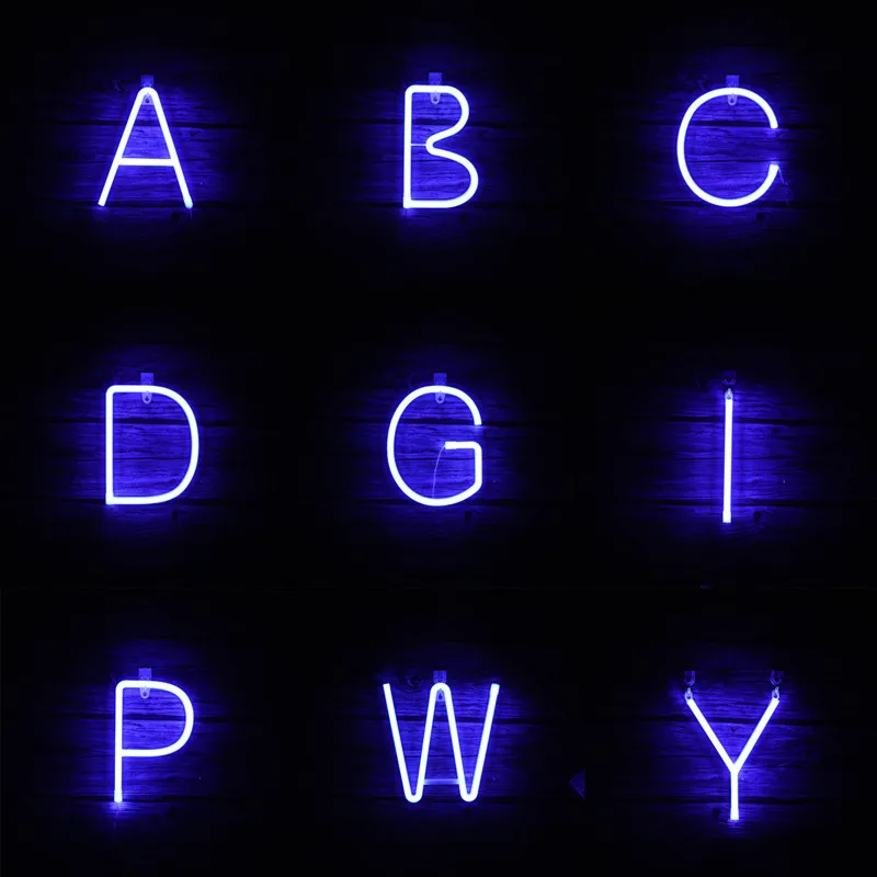 Blue Alphabet Led Neon Letter Sign Fairy Lights Festoon Garland USB Battery Operated Indoor Bedroom Wall Christmas Decoration
Blue Alphabet Led Neon Letter Sign Fairy Lights Festoon Garland USB Battery Operated Indoor Bedroom Wall Christmas Decoration