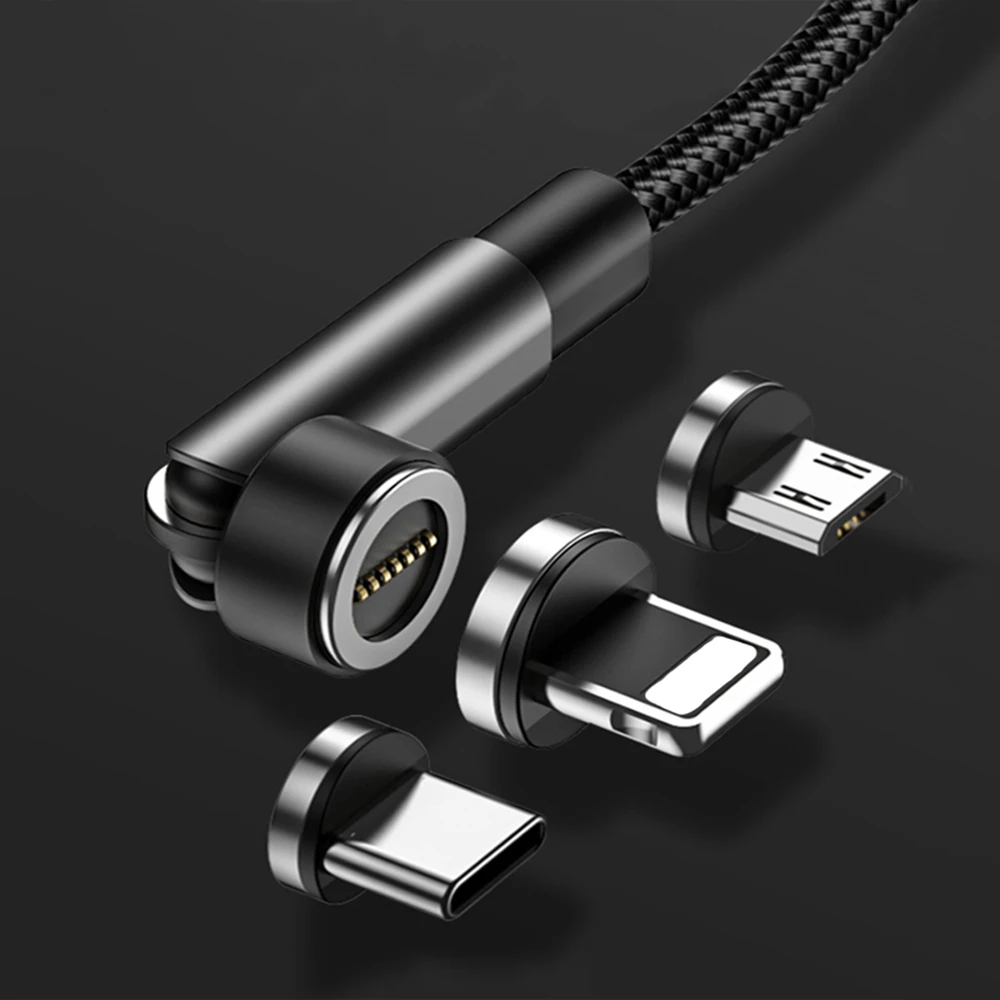 Fast Charging 3A 540 Degree Rotate Magnetic Charging Cable Type C Micro USB Cord Wire For Huawei P20 For iPhone Charging Cable
Fast Charging 3A 540 Degree Rotate Magnetic Charging Cable Type C Micro USB Cord Wire For Huawei P20 For iPhone Charging Cable