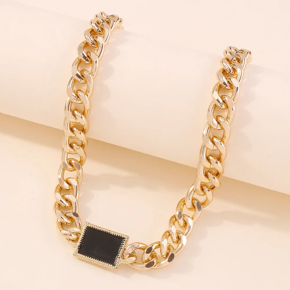 WG Fashion Minimalist Gold Chain Choker Necklace Exaggerated Punk Simple Personality Necklace For Female Summer Jewelry
WG Fashion Minimalist Gold Chain Choker Necklace Exaggerated Punk Simple Personality Necklace For Female Summer Jewelry