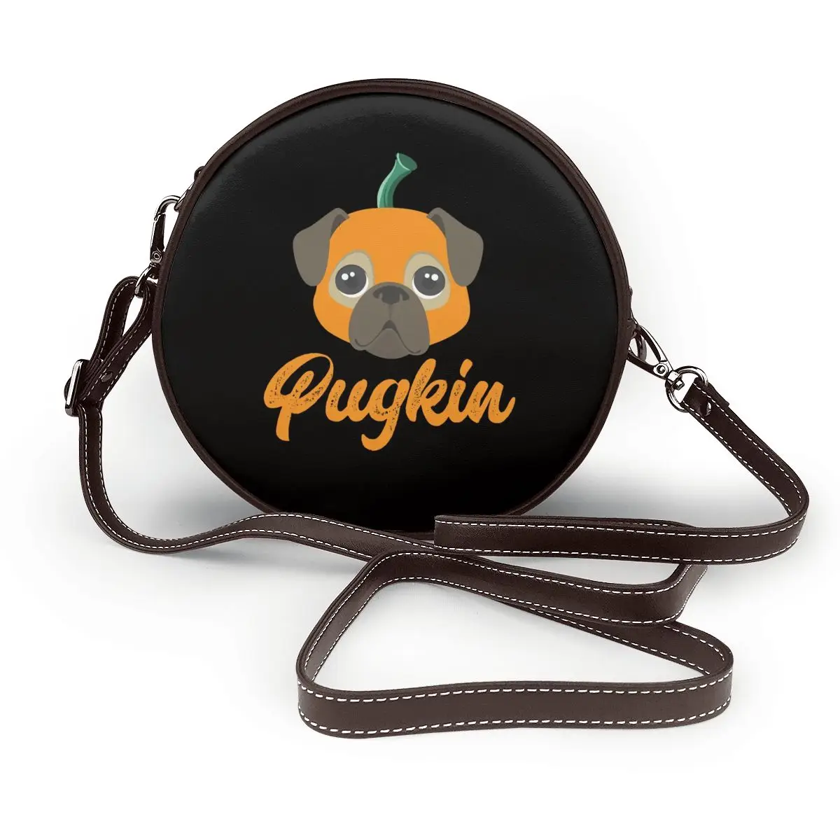 Halloween Pugkin Dog Shoulder Bag Animals Gift Stylish Round Bag Leather Travel Female Purse
Halloween Pugkin Dog Shoulder Bag Animals Gift Stylish Round Bag Leather Travel Female Purse