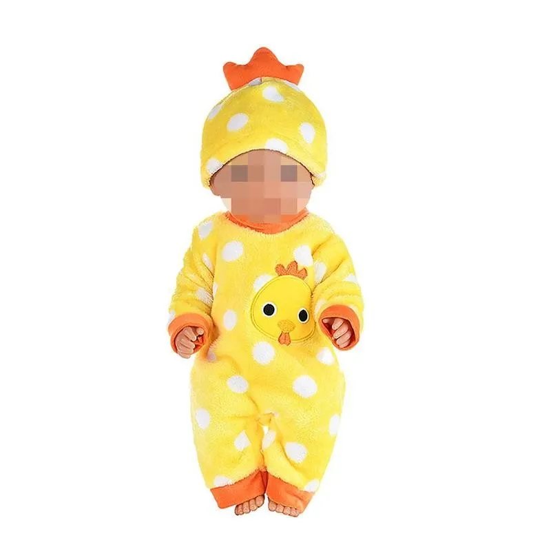 1set Bodysuit Baby Clothes For Doll Fit 43cm New Born And Piece Fruit Crawling Cartoon Doll Accessories Animal American Dol M7S8
1set Bodysuit Baby Clothes For Doll Fit 43cm New Born And Piece Fruit Crawling Cartoon Doll Accessories Animal American Dol M7S8