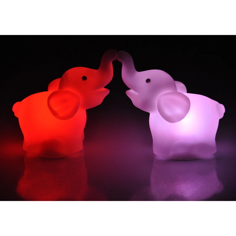 1PCS LED Night Light Elephant Shape Color Changing Decoration Lamp Nightlight With Battery Wedding Party Decor
1PCS LED Night Light Elephant Shape Color Changing Decoration Lamp Nightlight With Battery Wedding Party Decor