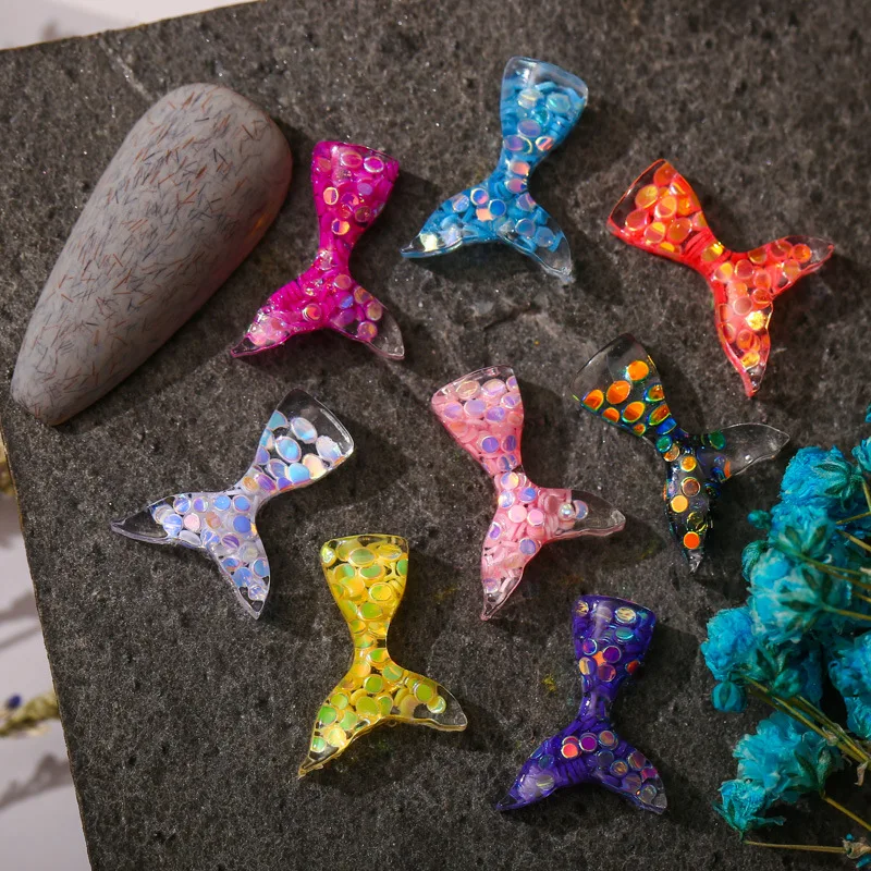 20pcs new nail art DIY jewelry mermaid tail resin sequins color sequins crystal nail decoration accessories
20pcs new nail art DIY jewelry mermaid tail resin sequins color sequins crystal nail decoration accessories