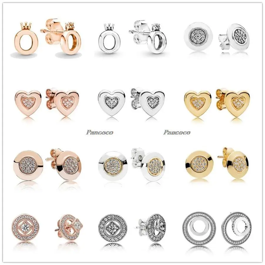 Authentic 925 Sterling Silver Polished Crown O Signature Stud Earrings For Women Wedding Gift Fashion Jewelry
Authentic 925 Sterling Silver Polished Crown O Signature Stud Earrings For Women Wedding Gift Fashion Jewelry