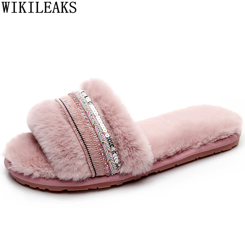 Flats Shoes Women Slippers Women Fluffy Fur House Slippers Luxury Brand Shoes for Woman 2022 Black Slippers for Woman Casual
Flats Shoes Women Slippers Women Fluffy Fur House Slippers Luxury Brand Shoes for Woman 2022 Black Slippers for Woman Casual