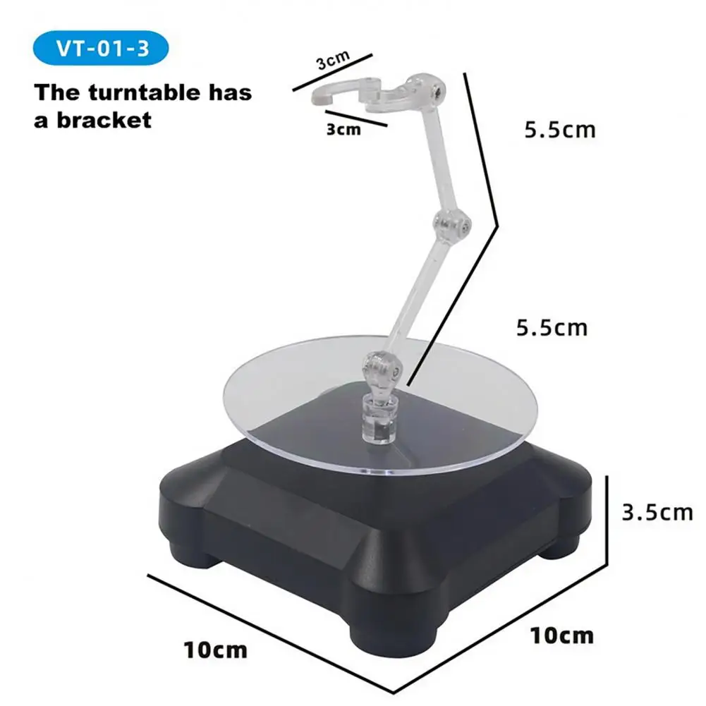 Display Support Watch Stand Display Wireless Anti-slip Plastic 360 Degree Electric Rotating Turntable Display Base for Model
Display Support Watch Stand Display Wireless Anti-slip Plastic 360 Degree Electric Rotating Turntable Display Base for Model