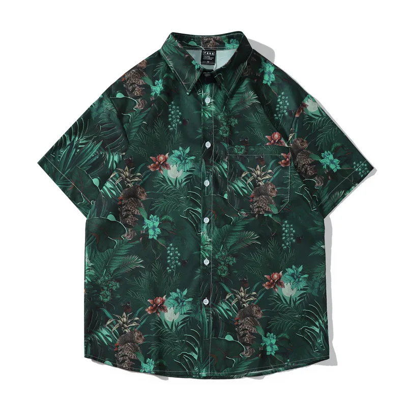 2021 New Men's Clothing Tops Loose European and American Meth Breathable Large Size Short Sleeve Tops Casual Hawaiian Shirt Male
2021 New Men's Clothing Tops Loose European and American Meth Breathable Large Size Short Sleeve Tops Casual Hawaiian Shirt Male