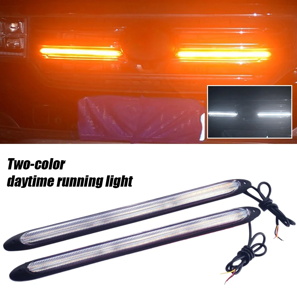 2 PCS Car LED Strip Headlight 12V DRL Car Daytime Running Light Sequential Fog Lamp Flowing Turn Signal White/Amber Waterproof
2 PCS Car LED Strip Headlight 12V DRL Car Daytime Running Light Sequential Fog Lamp Flowing Turn Signal White/Amber Waterproof