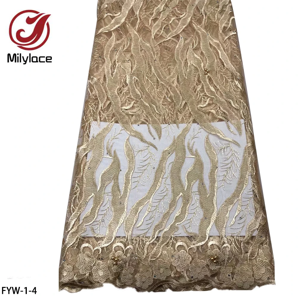High Quality French Mesh Lace Fabric with Embroidered for Wedding Dress Lace Fabric/ 5 Yards FYW-1
High Quality French Mesh Lace Fabric with Embroidered for Wedding Dress Lace Fabric/ 5 Yards FYW-1