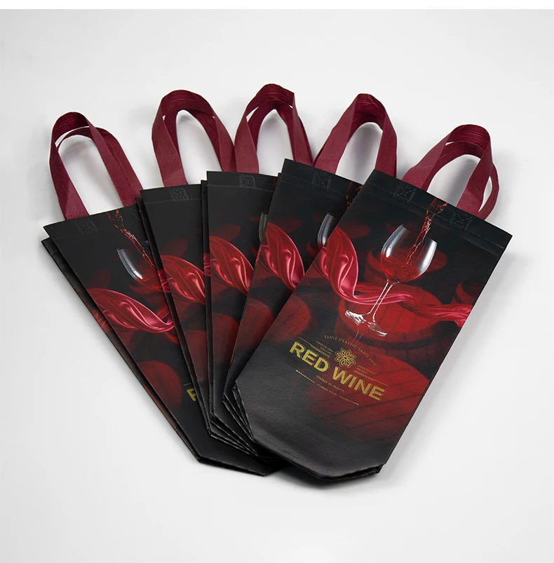 50PCS Single Non-woven Plastic Paper Red Wine Bottle Bag Champagne Double Tote Handle Bag Packaging Box Beer Wine Hand Gift Bag
50PCS Single Non-woven Plastic Paper Red Wine Bottle Bag Champagne Double Tote Handle Bag Packaging Box Beer Wine Hand Gift Bag