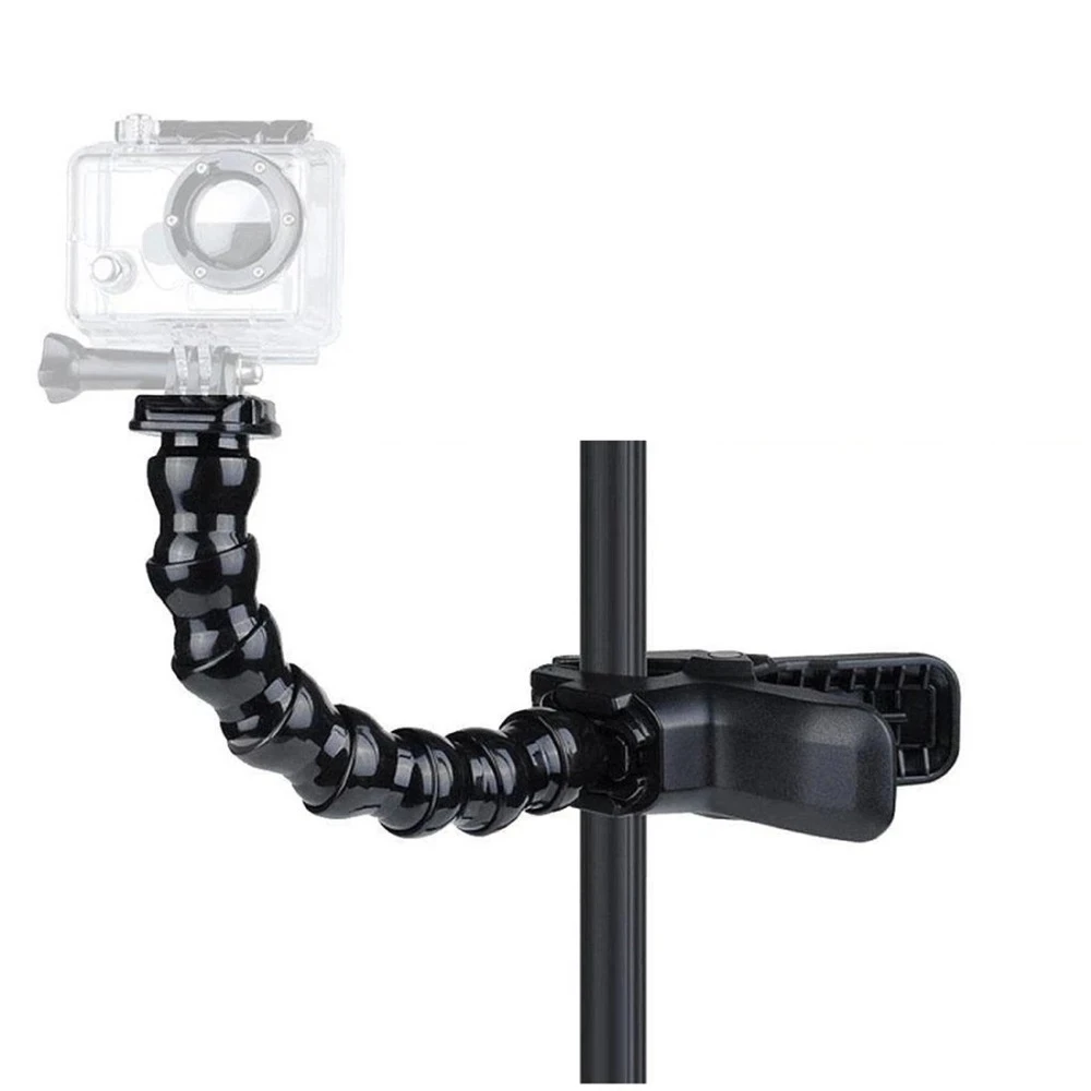 

Jaws Flex Clamp Mount with Flexible Adjustable Gooseneck for GoPro Hero 10 9 8 7 6 5 Sjcam Yi 4K Action Camera Tripod Accessory