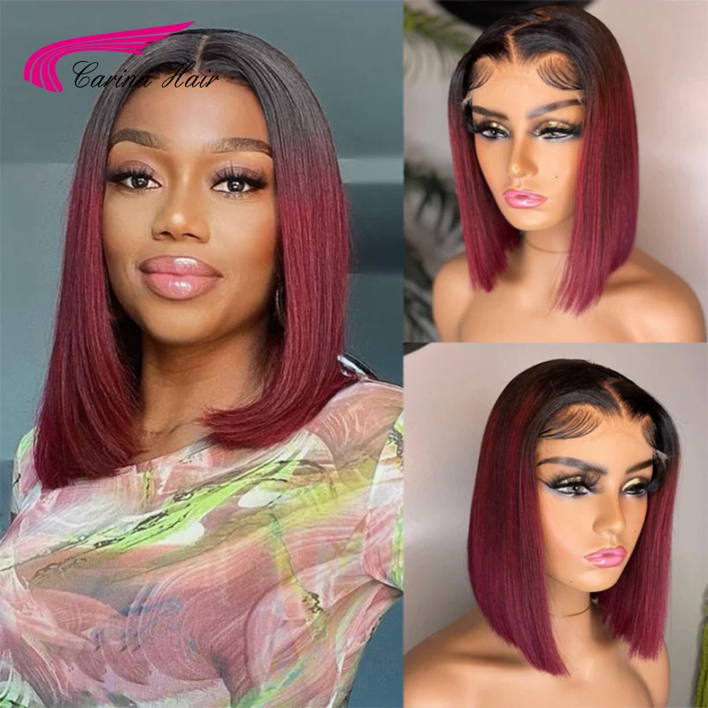 Ombre 99J Cheap Straight Short BOB Hair Remy Hair 150% Lace Front Human Hair Wigs 99J Short BOB 4X4 Closure Wig For Women
Ombre 99J Cheap Straight Short BOB Hair Remy Hair 150% Lace Front Human Hair Wigs 99J Short BOB 4X4 Closure Wig For Women