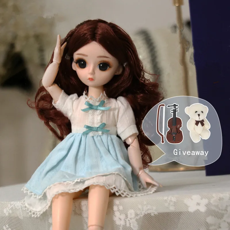 1/6 Bjd Doll 30 Cm 23 Articulated Movable DIY Makeup Doll Fashion Dress Up Set To Give Bear Violin Giveaway Girl Toy Best Gift
1/6 Bjd Doll 30 Cm 23 Articulated Movable DIY Makeup Doll Fashion Dress Up Set To Give Bear Violin Giveaway Girl Toy Best Gift