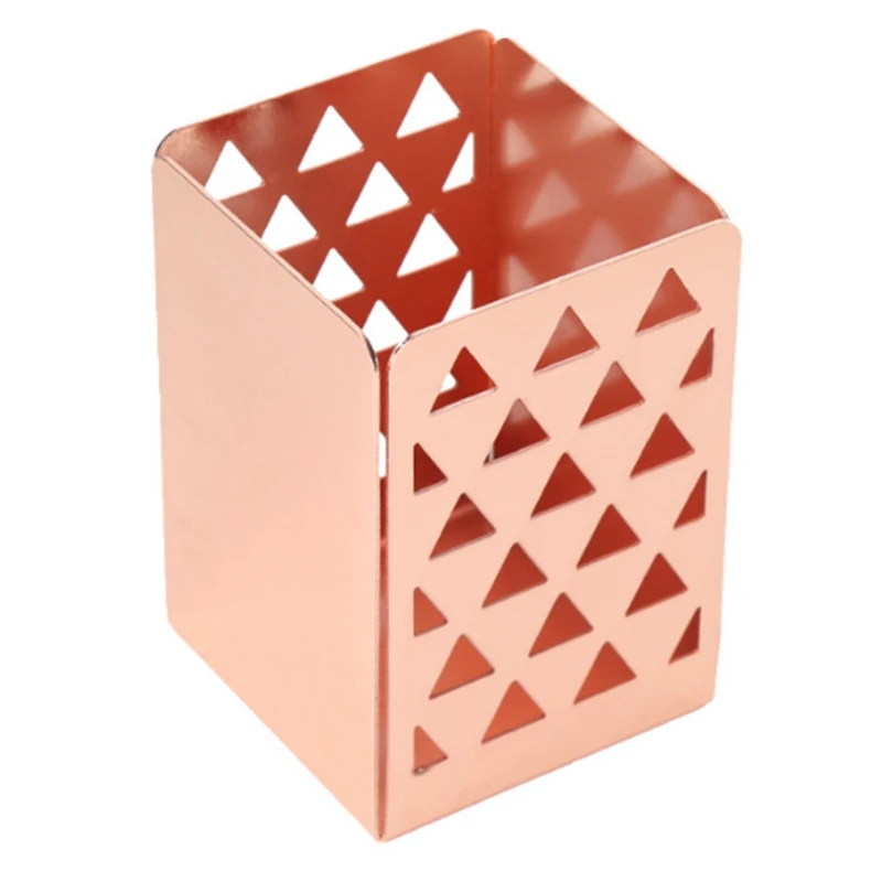 Rose Gold Gold Pen Holder Desk Organizer Hollow Metal Pen Makeup Brush Storage Case Pencil Stand Container Stationary
Rose Gold Gold Pen Holder Desk Organizer Hollow Metal Pen Makeup Brush Storage Case Pencil Stand Container Stationary