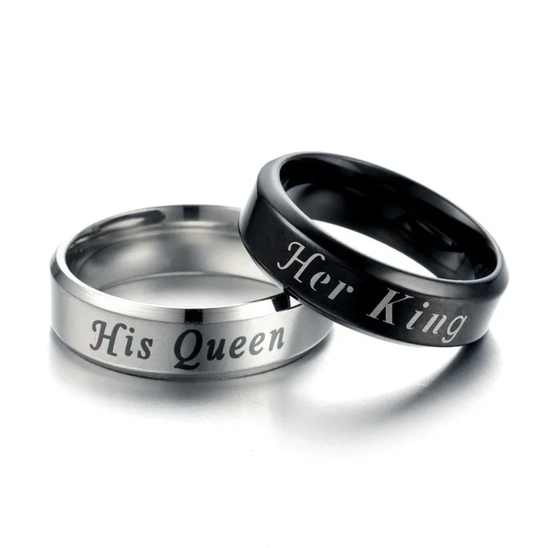 2023 Trend Her King His Queen Couple Stainless Steel Men's Ring Women's Ring Jewelry Sets Matching Rings For Couples Accessories
2023 Trend Her King His Queen Couple Stainless Steel Men's Ring Women's Ring Jewelry Sets Matching Rings For Couples Accessories