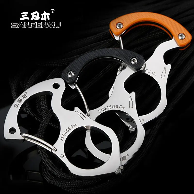 SANRENMU SK045/46 Multi-Functional Key Chain/Buckle/Ring Edc Outdoor Camping Survival Tools Car Rescue Glass Breaker Multi Tool
SANRENMU SK045/46 Multi-Functional Key Chain/Buckle/Ring Edc Outdoor Camping Survival Tools Car Rescue Glass Breaker Multi Tool