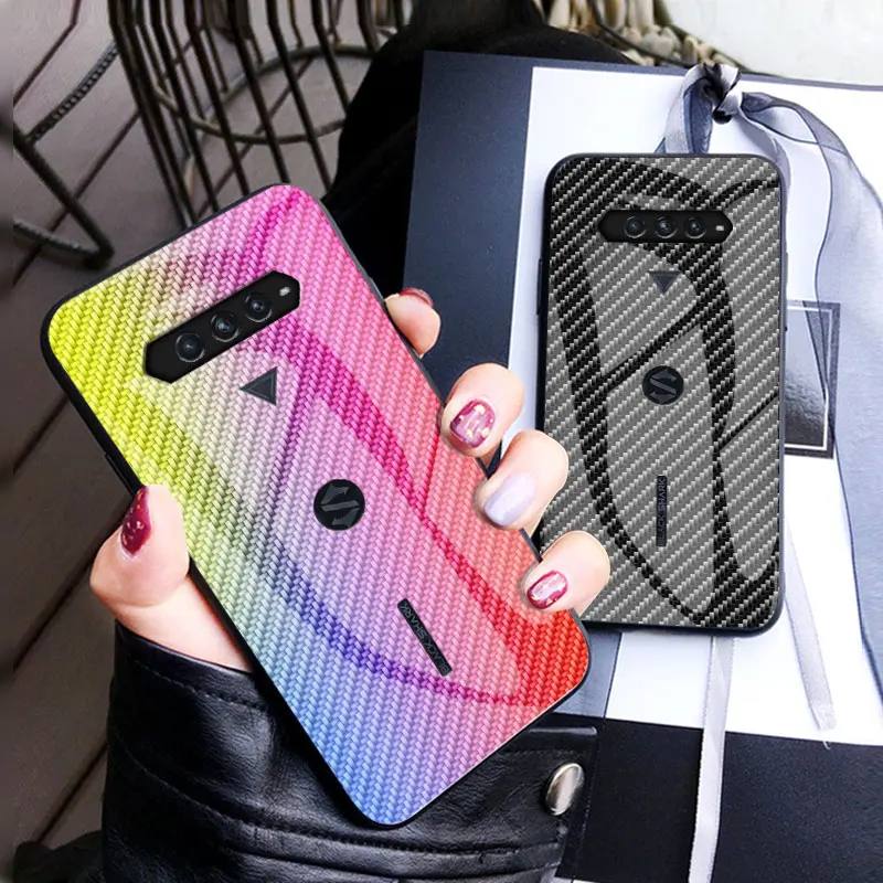 Case Luxury Carbon Fiber Tempered Glass For Xiaomi Black Shark 4 3 2 Pro Black Shark3 Cover Soft Edge Bumper Protective Shell
Case Luxury Carbon Fiber Tempered Glass For Xiaomi Black Shark 4 3 2 Pro Black Shark3 Cover Soft Edge Bumper Protective Shell