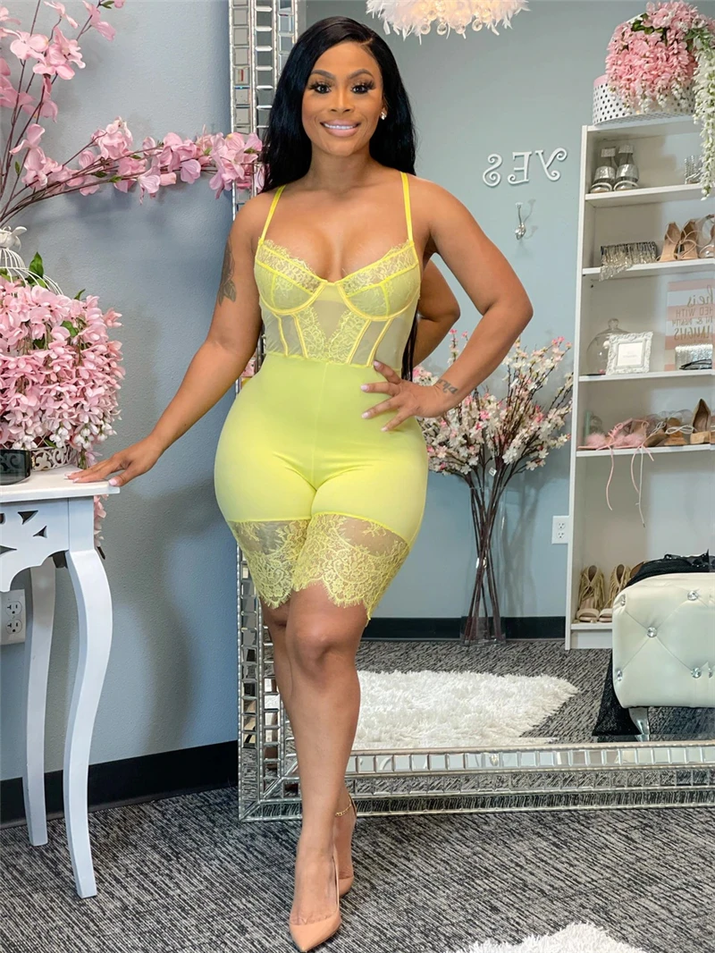 Adogirl Corset Cartilage Camisole Lace Jumpsuit for Women Fashion Sexy Sheer Mesh Patchwork Shorts Romper Nightclub Playsuit
Adogirl Corset Cartilage Camisole Lace Jumpsuit for Women Fashion Sexy Sheer Mesh Patchwork Shorts Romper Nightclub Playsuit