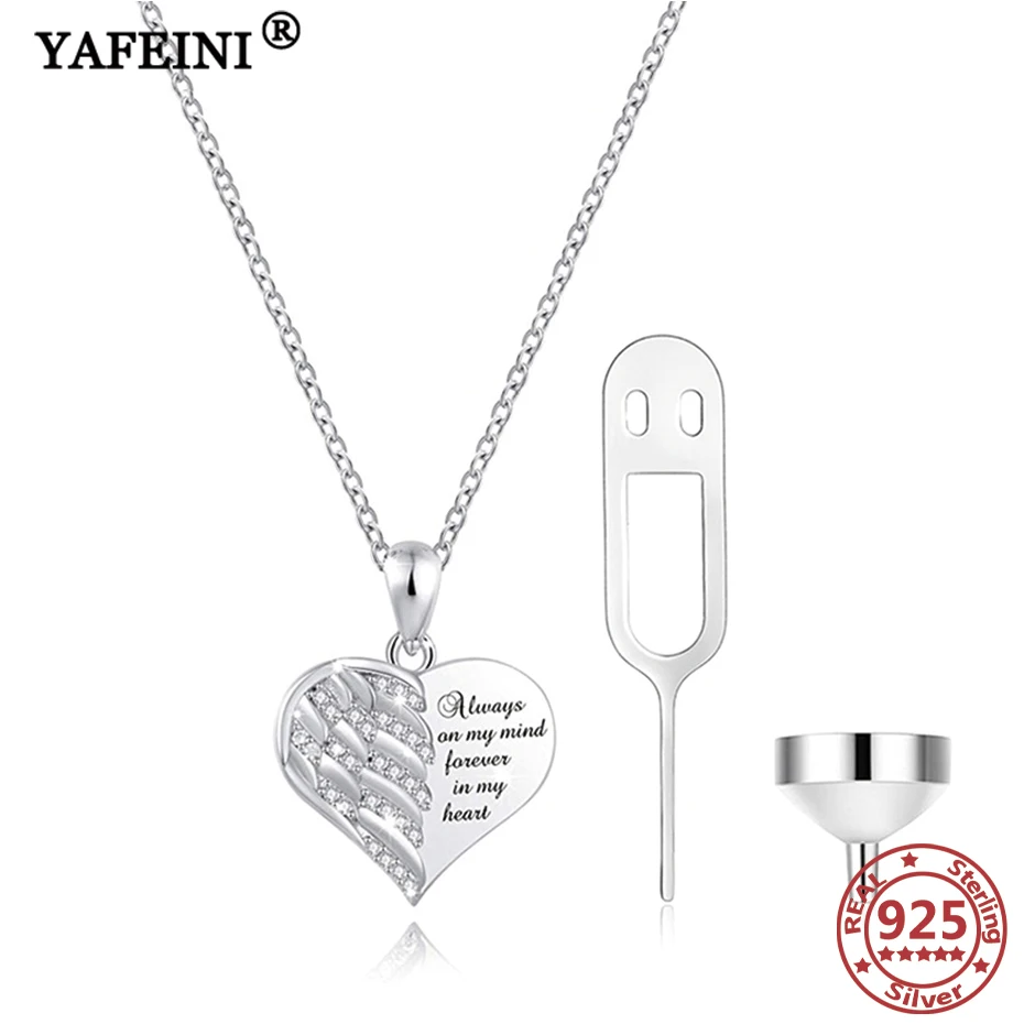 YAFEINI 925 Sterling Silver Heart Urn Necklaces for Ashes Angel Wing 925 Memorial Urns Necklaces Pet Ash Casket Cremation Holder
YAFEINI 925 Sterling Silver Heart Urn Necklaces for Ashes Angel Wing 925 Memorial Urns Necklaces Pet Ash Casket Cremation Holder
