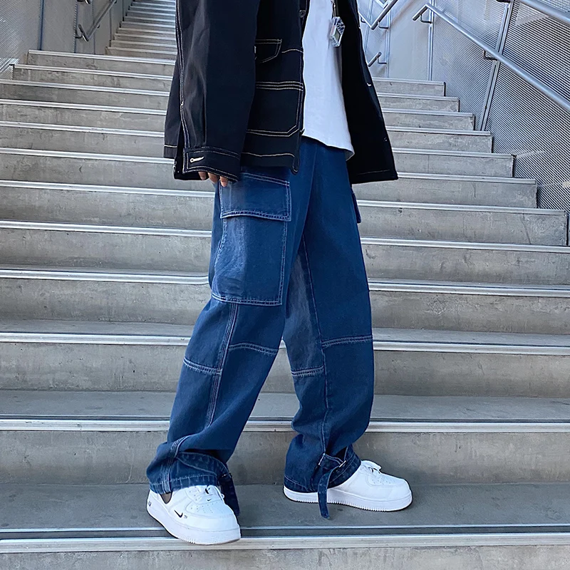 Men's Loose Straight Wide Leg Jeans Street Style Hip Hop Casual Skateboarding Pants Neutral Pants
Men's Loose Straight Wide Leg Jeans Street Style Hip Hop Casual Skateboarding Pants Neutral Pants