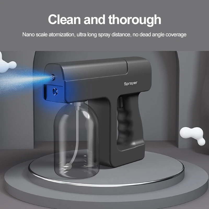 Wireless Steam Spray Gun Disinfectant Sprayer Handheld Blue-ray Nano Steam Sterilization Nebulizers Spray Sanitizing Sprayer
Wireless Steam Spray Gun Disinfectant Sprayer Handheld Blue-ray Nano Steam Sterilization Nebulizers Spray Sanitizing Sprayer