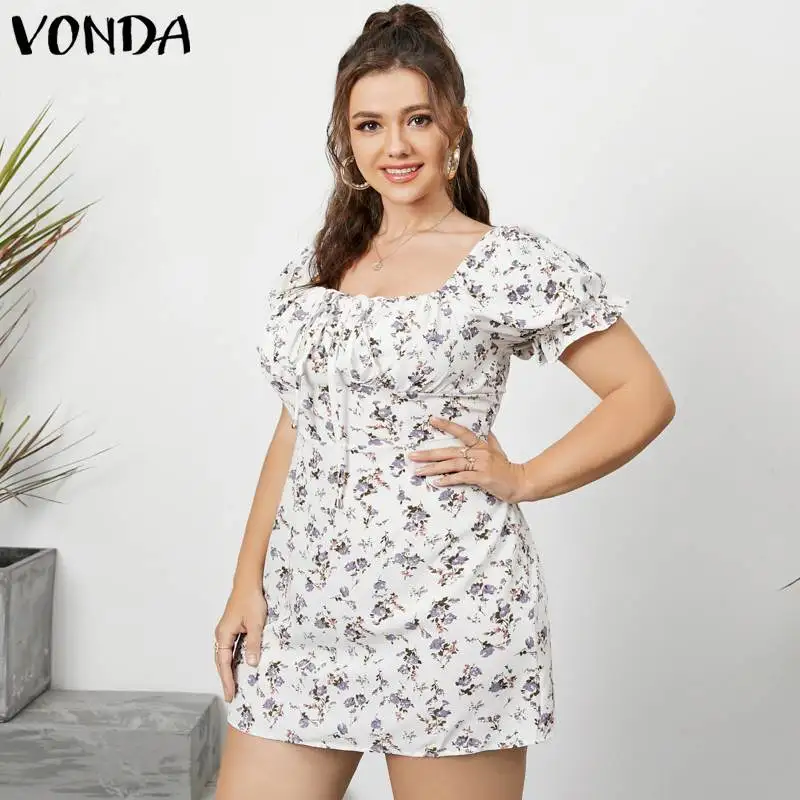 Модное женское летнее платье VONDA, повседневные винтажные Мини-платья с квадратным вырезом и цветочным принтом, богемные платья, пляжный сар...
Модное женское летнее платье VONDA, повседневные винтажные Мини-платья с квадратным вырезом и цветочным принтом, богемные платья, пляжный сар...