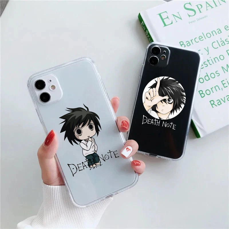 Death Note Pattern Clear Phone Case Cover For iPhone 11 Pro 12 XR X XS MAX SE20 7 8 6Plus Japan Anime Soft Silicone Cover Fundas
Death Note Pattern Clear Phone Case Cover For iPhone 11 Pro 12 XR X XS MAX SE20 7 8 6Plus Japan Anime Soft Silicone Cover Fundas