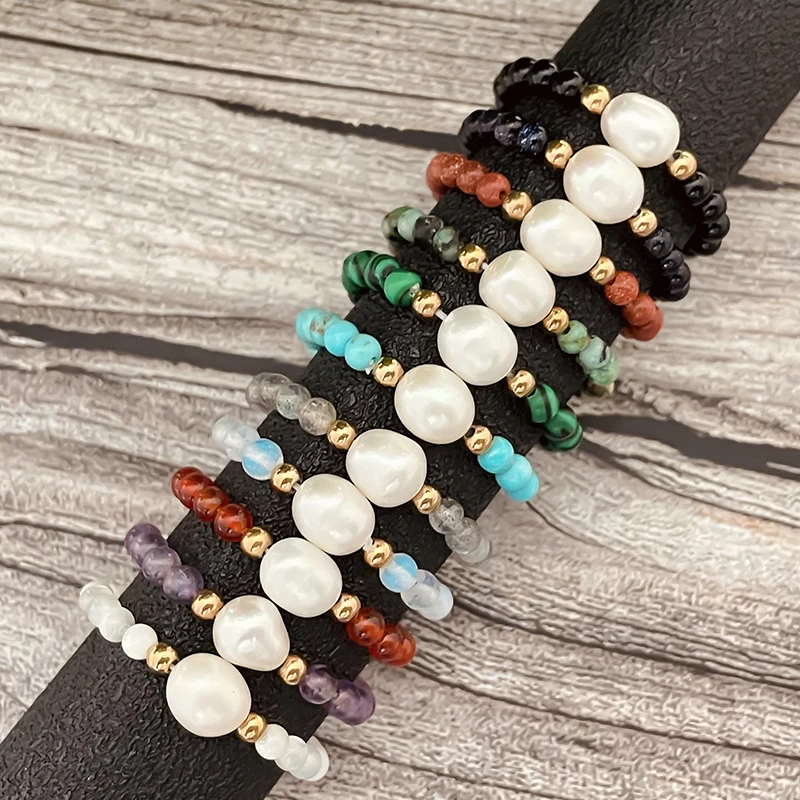 Boho Natural Stone Beaded Rings for Women Elastic Adjustable Freshwater Pearl Rings Fashion Handmade Jewelry Party Jewelry
Boho Natural Stone Beaded Rings for Women Elastic Adjustable Freshwater Pearl Rings Fashion Handmade Jewelry Party Jewelry