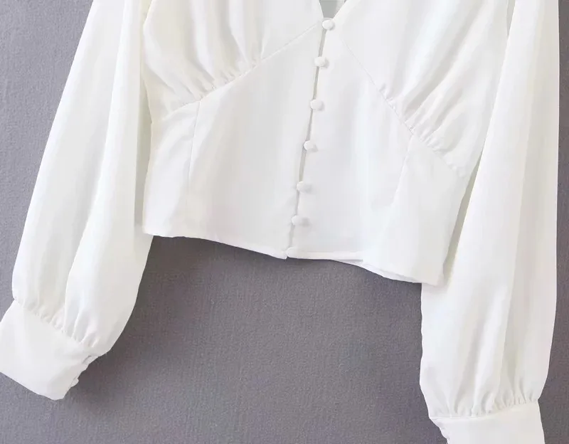 Blouses Woman 2019 V-neck Single-breasted Shirt Women Blouse Women Modis Camisa Femenina Womens Tops and Blouses
Blouses Woman 2019 V-neck Single-breasted Shirt Women Blouse Women Modis Camisa Femenina Womens Tops and Blouses