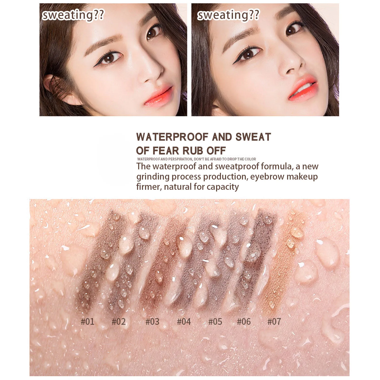 Single Portable Soft 7-color Waterproof Double-headed Eyebrow Pencil New Eyebrow Pencil Naturally Easy To Color Cosmetic Tools
Single Portable Soft 7-color Waterproof Double-headed Eyebrow Pencil New Eyebrow Pencil Naturally Easy To Color Cosmetic Tools