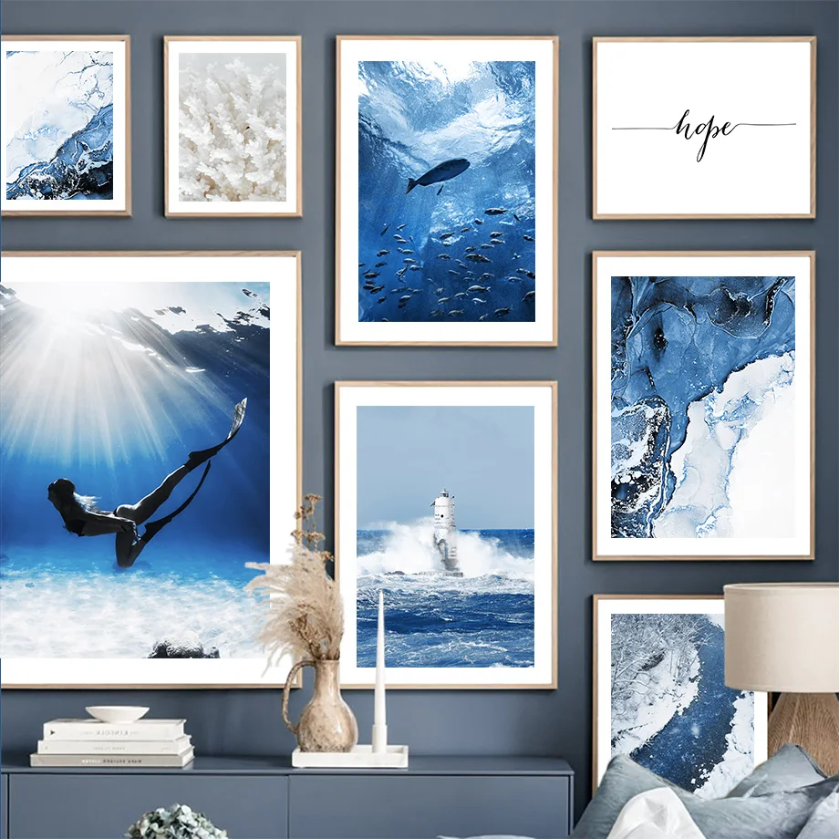 Blue Sea Whale Coral Lighthouse Marble Wall Art Canvas Painting Nordic Posters And Prints Wall Pictures For Living Room Decor
Blue Sea Whale Coral Lighthouse Marble Wall Art Canvas Painting Nordic Posters And Prints Wall Pictures For Living Room Decor