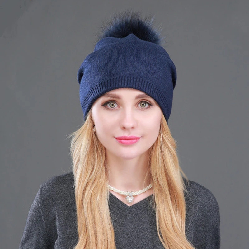 Wholesale Real Mink Fur Pom Poms Knitted Hat Ball Beanies Winter Hat For Women Girl 'S Wool Hat Cotton Skullies Female Cap DZM15
Wholesale Real Mink Fur Pom Poms Knitted Hat Ball Beanies Winter Hat For Women Girl 'S Wool Hat Cotton Skullies Female Cap DZM15