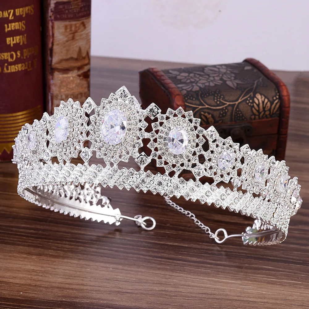 New Bridal Jewelry High-end Inlaid Zircon Crown Wedding Headdress Hairpin Wedding Dress Accessories
New Bridal Jewelry High-end Inlaid Zircon Crown Wedding Headdress Hairpin Wedding Dress Accessories