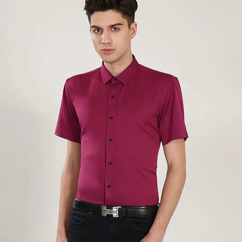 Рубашка мужская приталенная с коротким рукавом, эластичная деловая Повседневная, с защитой от морщин, без глажки, Красная белая черная Синя...
Рубашка мужская приталенная с коротким рукавом, эластичная деловая Повседневная, с защитой от морщин, без глажки, Красная белая черная Синя...