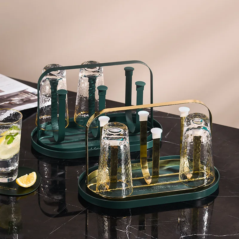 1PC Nordic Metal Kitchen Glass Cup Rack 6 Branch Drying Stand Water Drain Rack Organizer with Tray Draining Organizer
1PC Nordic Metal Kitchen Glass Cup Rack 6 Branch Drying Stand Water Drain Rack Organizer with Tray Draining Organizer