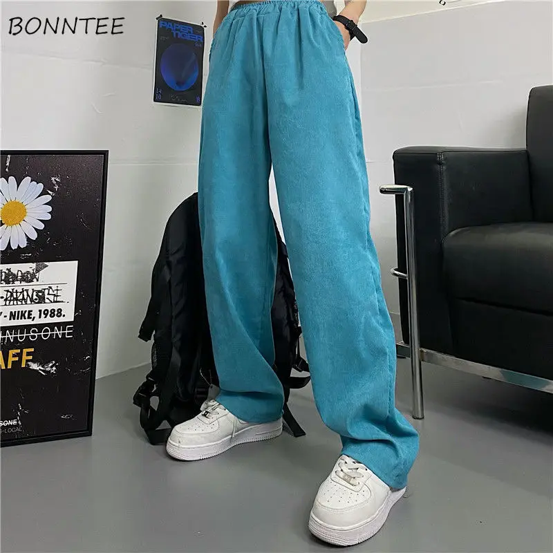 Casual Pants Women Solid Street Korean Style Fashion Harajuku Wide-leg Simple All-match Vintage Loose Elastic Waist Full-length
Casual Pants Women Solid Street Korean Style Fashion Harajuku Wide-leg Simple All-match Vintage Loose Elastic Waist Full-length