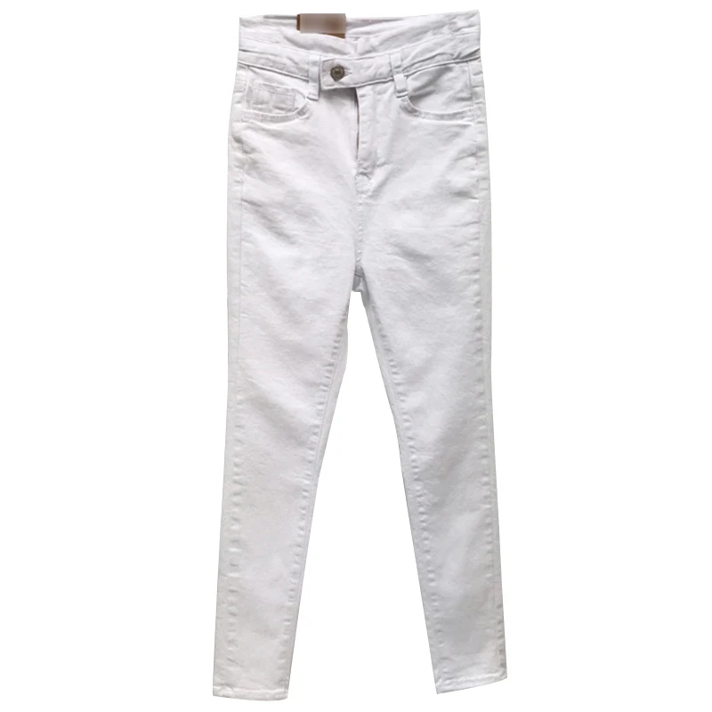High Waisted Jeans New Women Spring Summer Pencil Feet Pant Solid White Workwear Long Denim Trousers 2021 B12601X
High Waisted Jeans New Women Spring Summer Pencil Feet Pant Solid White Workwear Long Denim Trousers 2021 B12601X